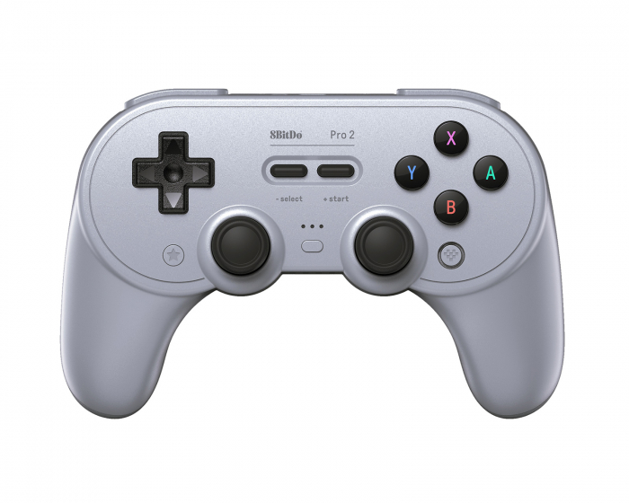 8Bitdo Pro 2 Bluetooth Gamepad Hall Effect Edition - Bluetooth-peliohjain - Harmaa