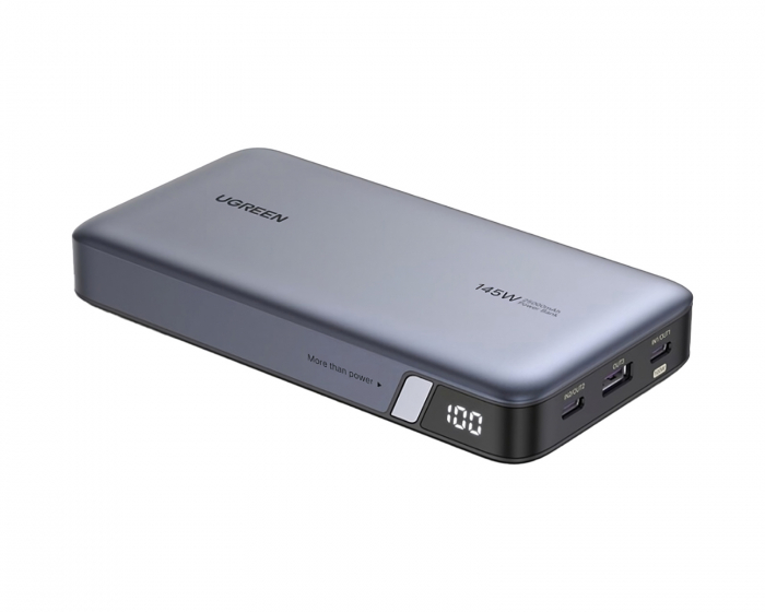 UGREEN 145W Powerbank Laptop 25 000 mAh - Space Grey - Varavirtalähde