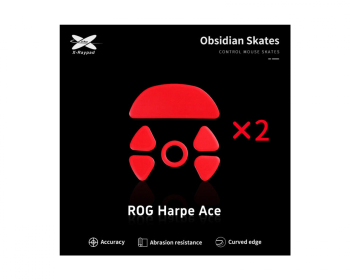 X-raypad Obsidian Mouse Skates ROG Harpe Ace