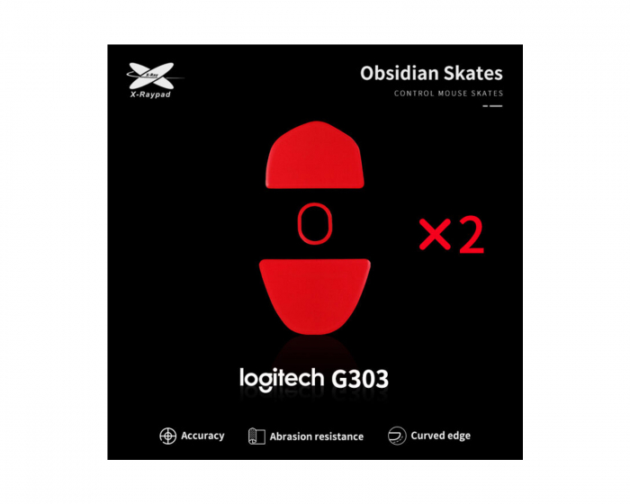 X-raypad Obsidian Mouse Skates Logitech G303
