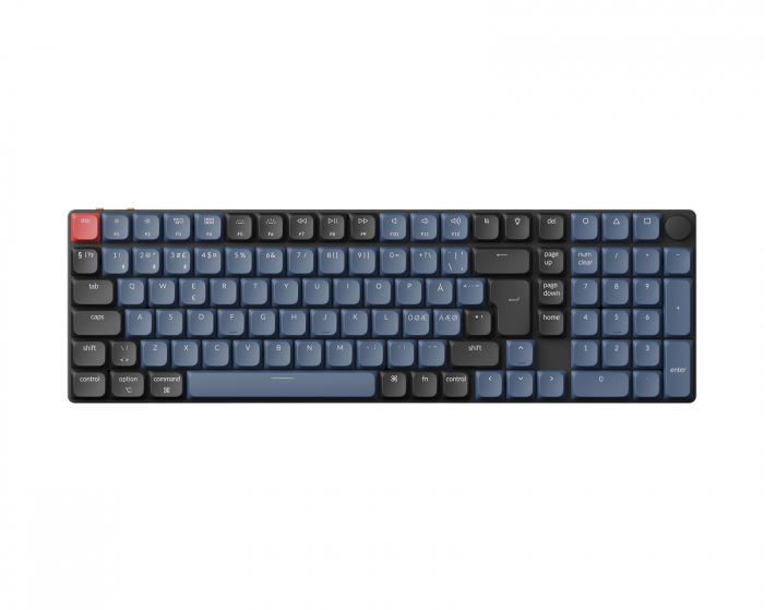 Keychron K17 Pro QMK/VIA RGB Hotswap Low Profile Näppäimistö [Red]