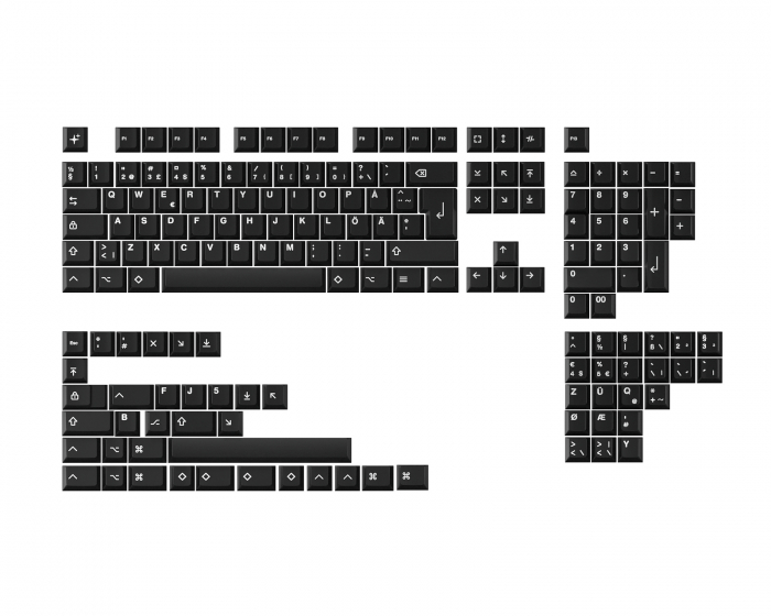 MaxCustom MxG x Milkyway Keycaps - WoB (ISO Nordic)