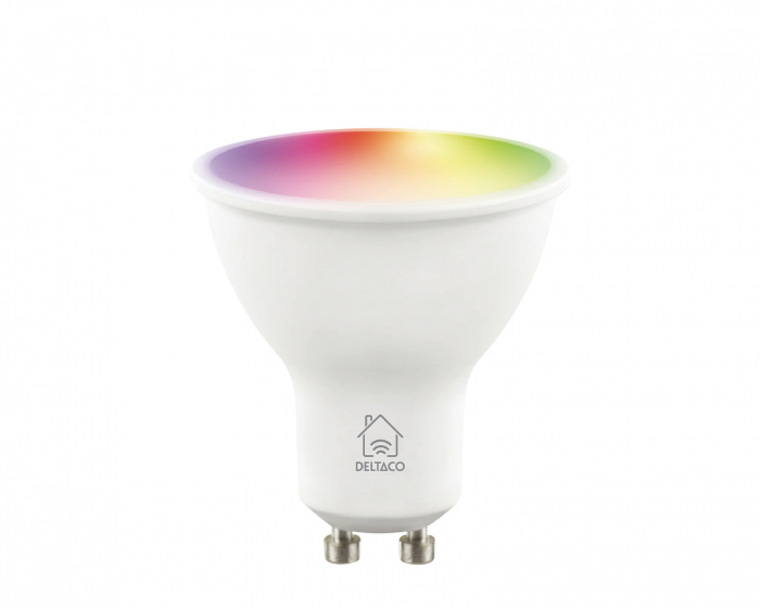 Deltaco Smart Home RGB LED Älylamppu GU10 WiFi 4.7W