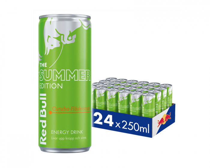 Red Bull 24x Energiajuoma, 250 ml, Green Edition (Curuba-Seljanmarjan maku)