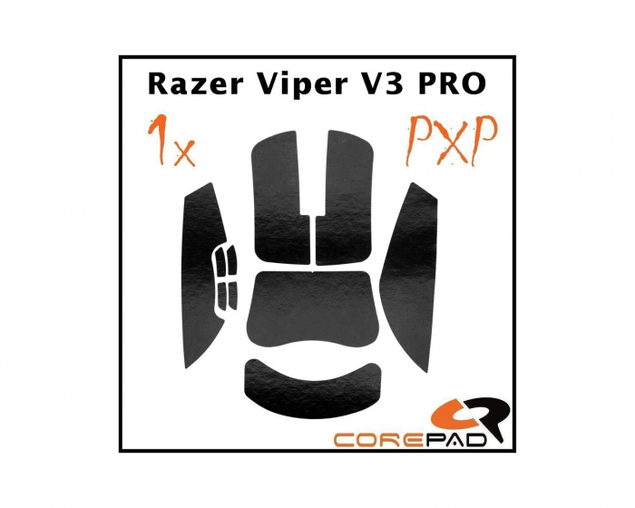 Corepad PXP Grips Razer Viper V3 Pro - Musta