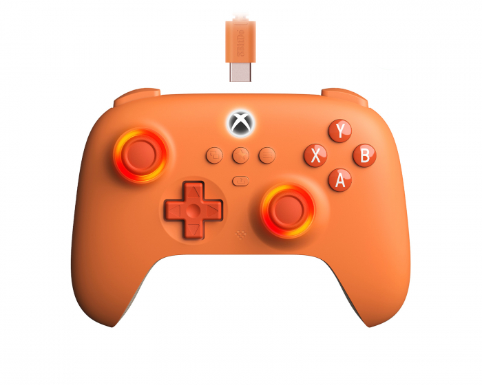 8Bitdo Ultimate C Wired Controller Xbox Hall Effect Edition - Oranssi Ohjain