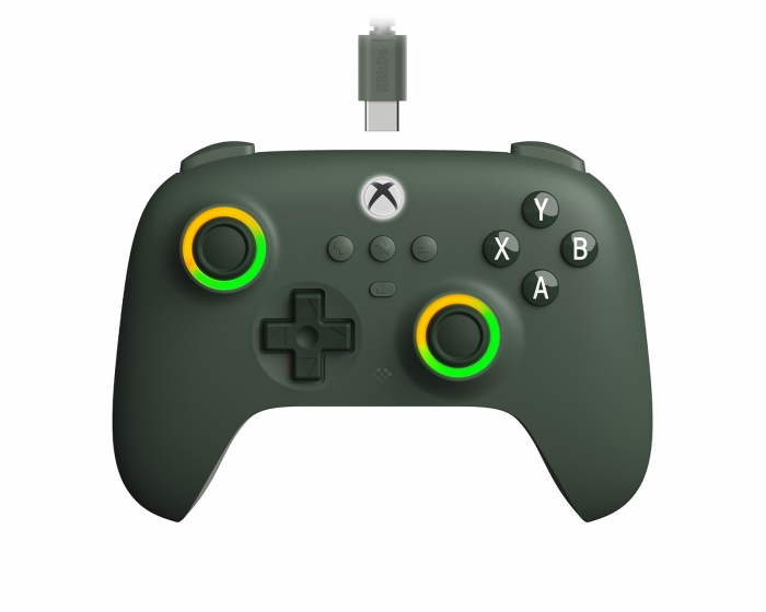 8Bitdo Ultimate C Wired Controller Xbox Hall Effect Edition - Tummanvihreä Ohjain