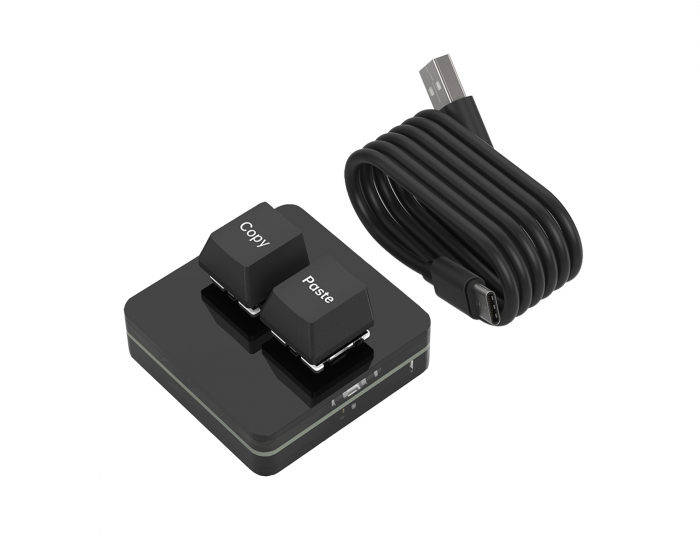 MaxCustom 2-Key RGB Mini Mekaaninen Keypad - Musta