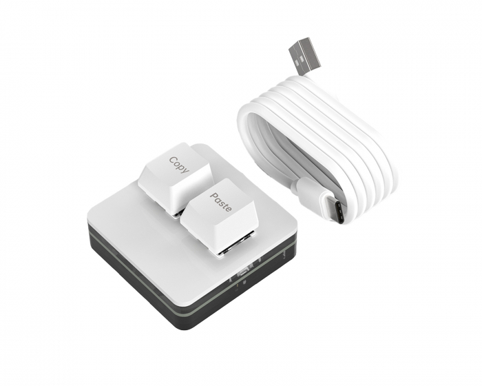 MaxMount 2-Key RGB Mini Mekaaninen Keypad - Valkoinen