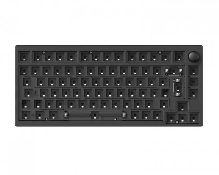 Lemokey P1 Pro QMK 75% RGB ISO Langaton Barebone - Carbon Black
