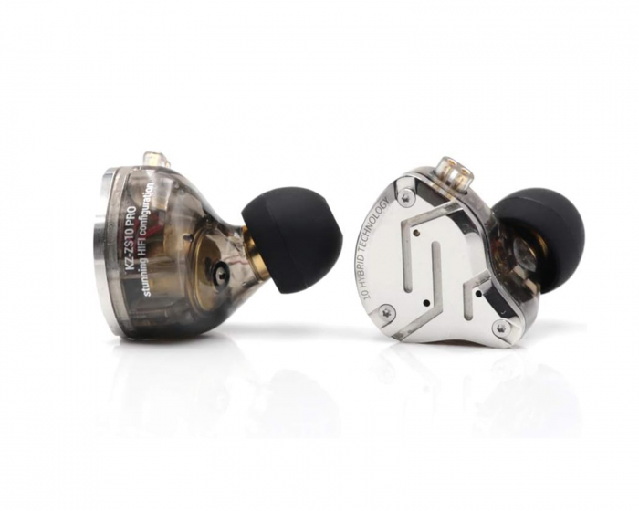KZ ZS10 Pro IEM Kuulokkeet kanssa 3.5mm Mikrofoni - Musta