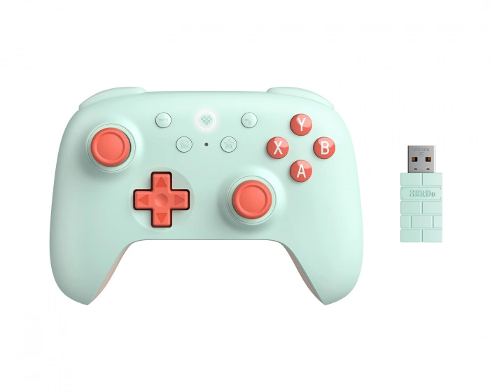 8Bitdo Ultimate 2C 2.4G Wireless Controller Hall Effect - Langaton Ohjain Mint