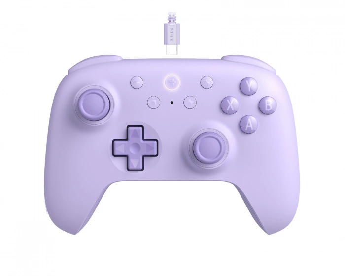 8Bitdo Ultimate 2C Wired Controller Hall Effect - Violetti Ohjain