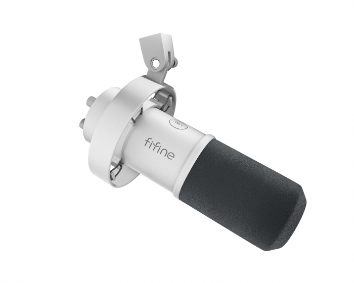 Fifine K688 USB / XLR Mikrofoni - dynaaminen mikrofoni - Valkoinen