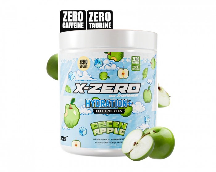X-Gamer X-Zero Hydration+ Green Apple - 100 Annos