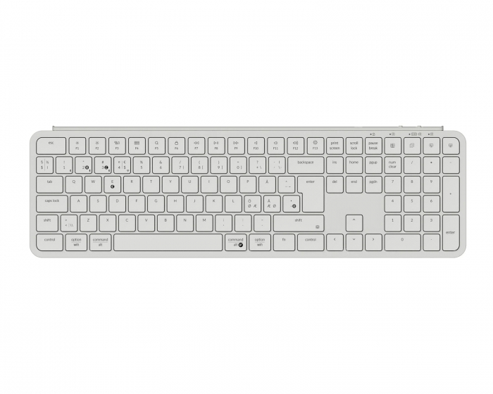 Keychron B6 Pro Ultra-Slim Langaton Näppäimistö - Ivory White - ISO