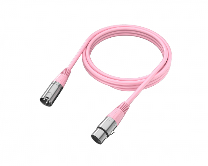 Fifine XLR Kaapeli - 3pin - 1.8 Metriä - Vaaleanpunainen