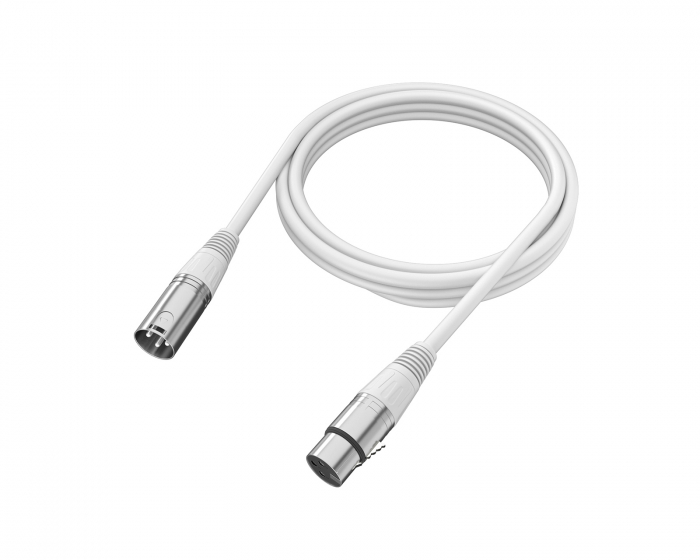 Fifine XLR Kaapeli - 3pin - 1.8 Metriä - Valkoinen