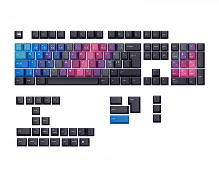 Glorious GPBT Keycaps Afterparty - Nordic ISO