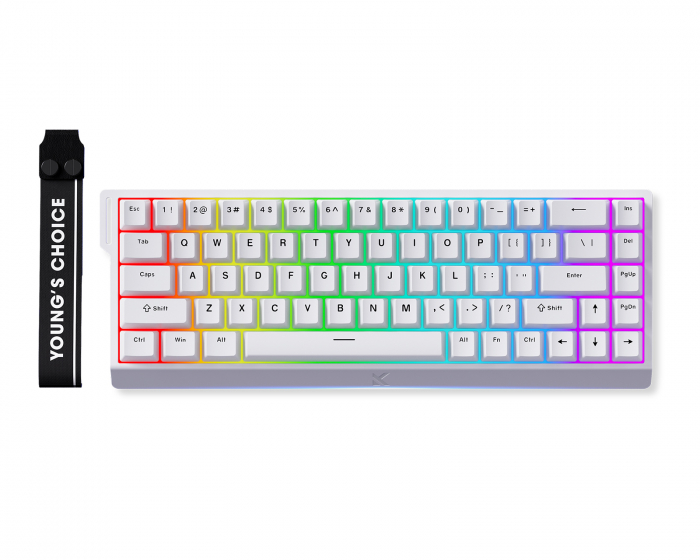 MCHOSE Ace 68 E-Sport ANSI Hall Effect Näppäimistö - Valkoinen