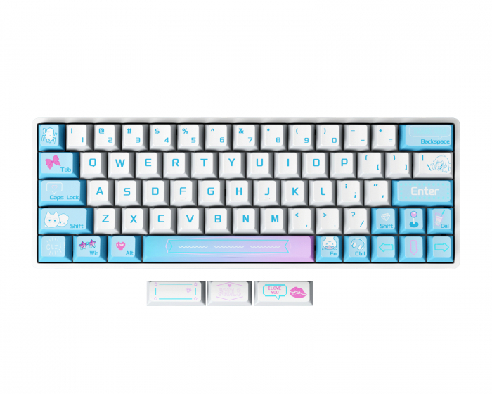 Sikakeyb HM66 HE Magneettinen Näppäimistö [Gateron Jade] - Valkoinen