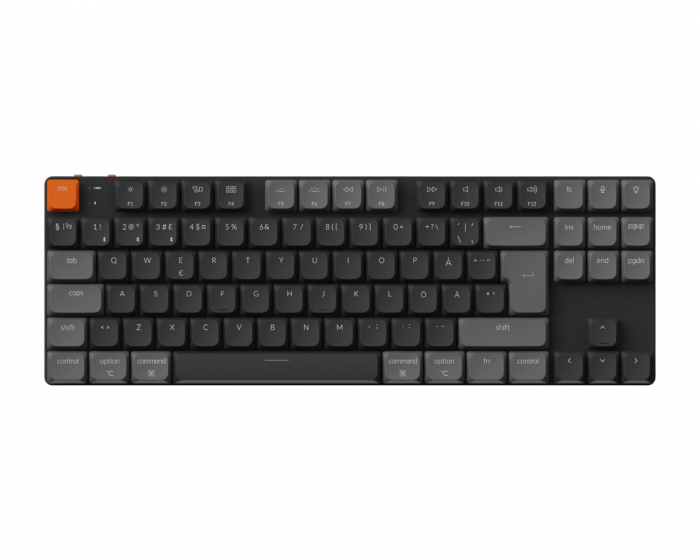 Keychron K1 V6 QMK RGB Hot Swap Alumiini Näppäimistö [Gateron Low Profile 2.0 Brown]