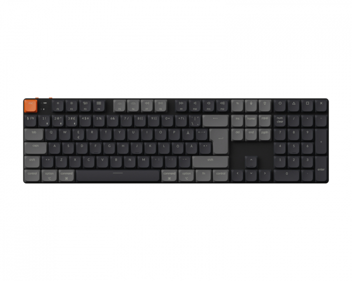 Keychron K5 V2 QMK RGB Hot Swap Aluminium Näppäimistö [Gateron Low Profile 2.0 Red]