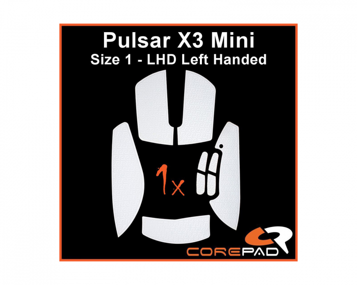 Corepad Soft Grips for Pulsar X3 Mini LHD - Valkoinen