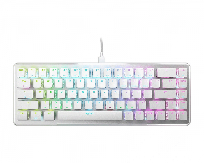 Roccat Vulcan II Mini RGB Pelinäppäimistö [ANSI] - Valkoinen