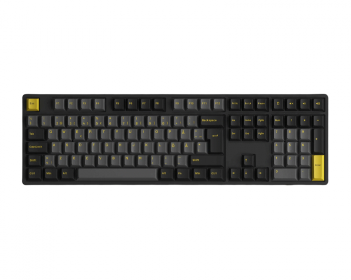 Akko 5108B Plus-S Langaton näppäimistö - Black & Gold [V3 Cream Blue Pro]