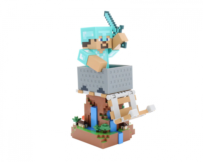 Cable Guys Minecraft: Steve in Diamond Armor R.E.S.T Puhelimen ja Ohjaimen Pidike