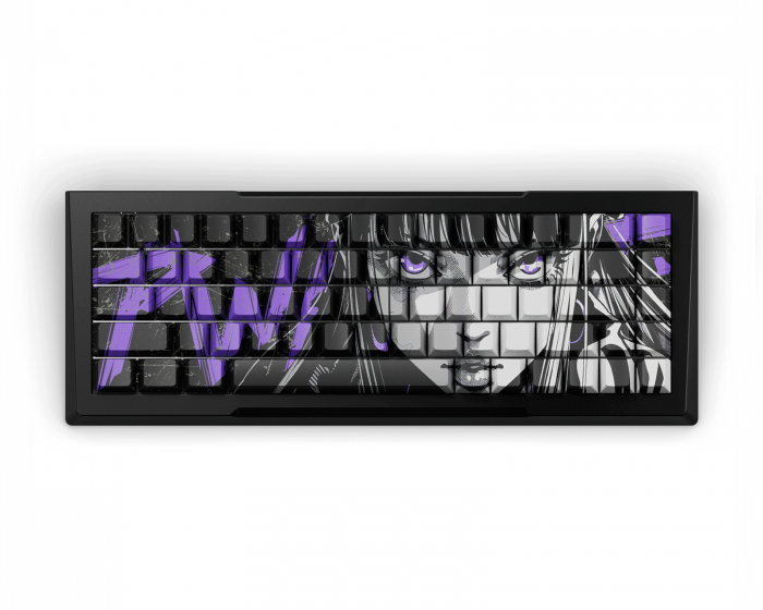 Pwnage Zenblade 65 V2 – Hall-efekti Pelinäppäimistö Nyomi Purple Edition ANSI – Musta