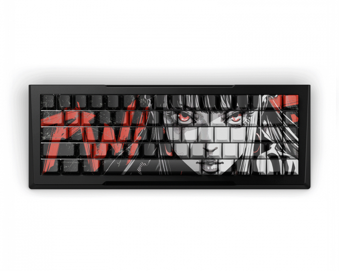 Pwnage Zenblade 65 V2 – Hall-efekti Pelinäppäimistö Nyomi Red Edition ANSI – Musta