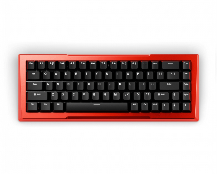 Pwnage Zenblade 65 V2 – Hall-efekti Pelinäppäimistö Black Edition ANSI – Punainen