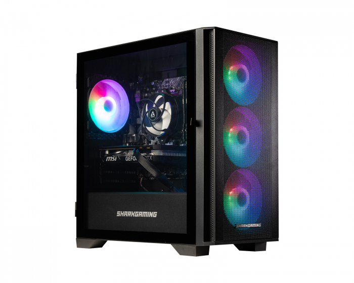 Shark Gaming Shark Maelstrom R714 Gaming PC - Pelitietokone - RTX 5060 Ti - Ryzen 7 5700X