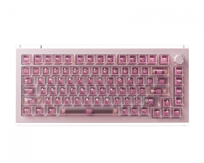 DrunkDeer A75 Master - Hall Effect Gaming Tastatur ANSI – Champagne Pink [TTC POM]
