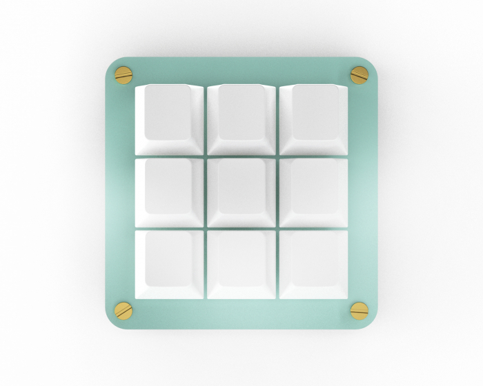 MaxCustom 9-Key MacroPad - Turkoosi