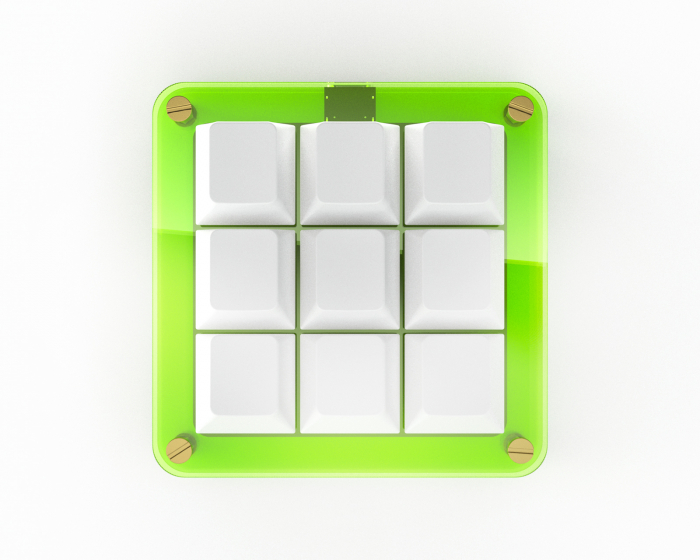 MaxCustom 9-Key MacroPad - Keltainen