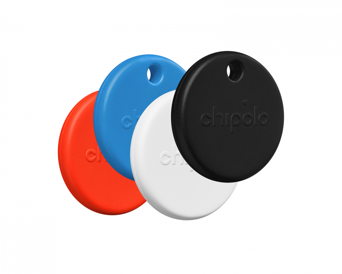 Chipolo POP 4-pack - Item Finder - Musta/Valkoinen/Punainen/Sininen