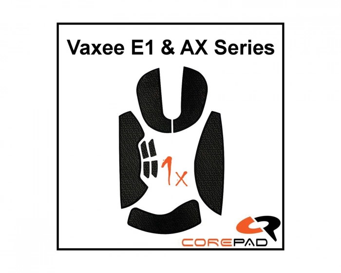 Corepad Soft Grips Vaxee E1 & AX Series - Musta