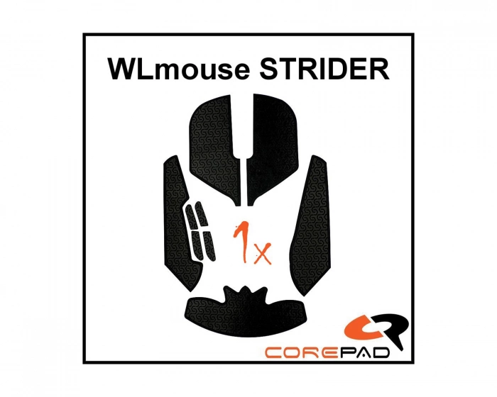 Corepad Soft Grips WLmouse Strider Magnesium 8K - Musta