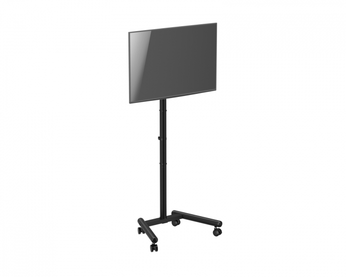 MaxMount Kompakti TV-teline pyörillä 13”-50” - Musta
