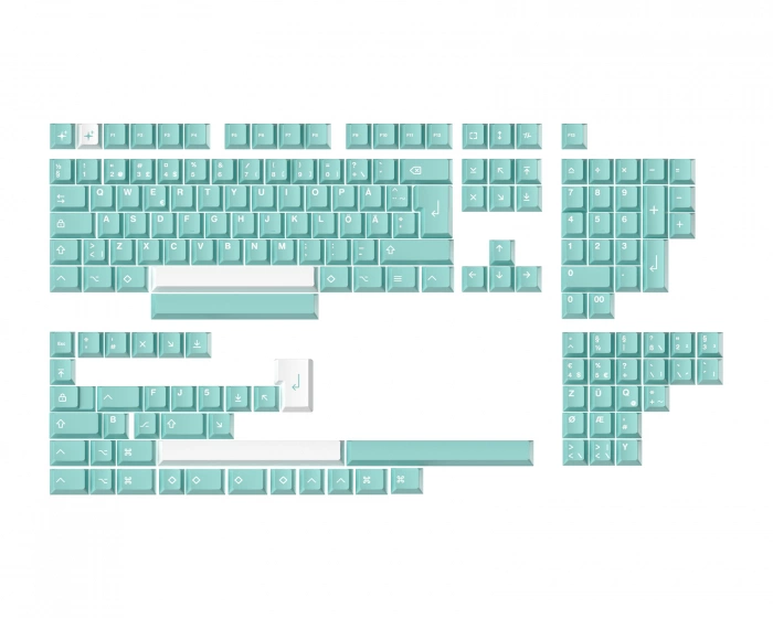 MaxCustom MxG x Milkyway Keycap set (ISO) - Turquoise
