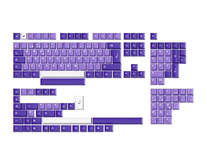 MaxCustom MxG x Milkyway Keycap set (ISO) - Purple