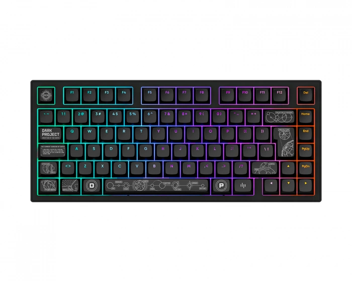 Dark Project ALU81 Gaming Näppäimistö RGB - Terra Nova [g3ms Moonstone] - Musta