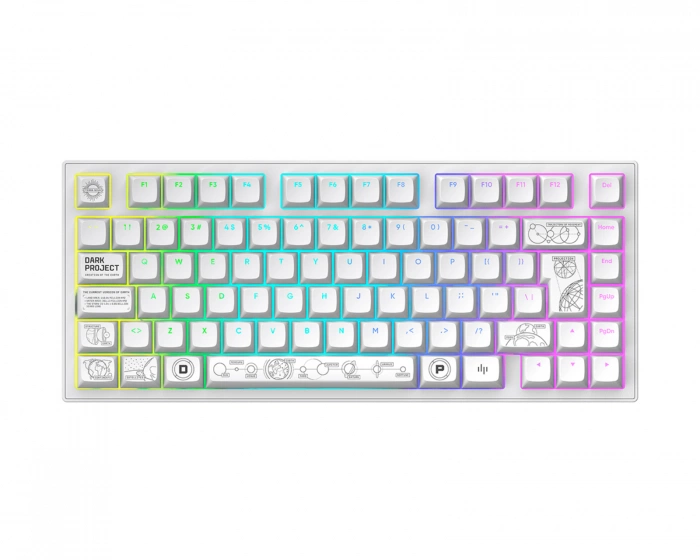 Dark Project ALU81 Gaming Näppäimistö RGB - Terra Nova [g3ms Moonstone] - Valkoinen