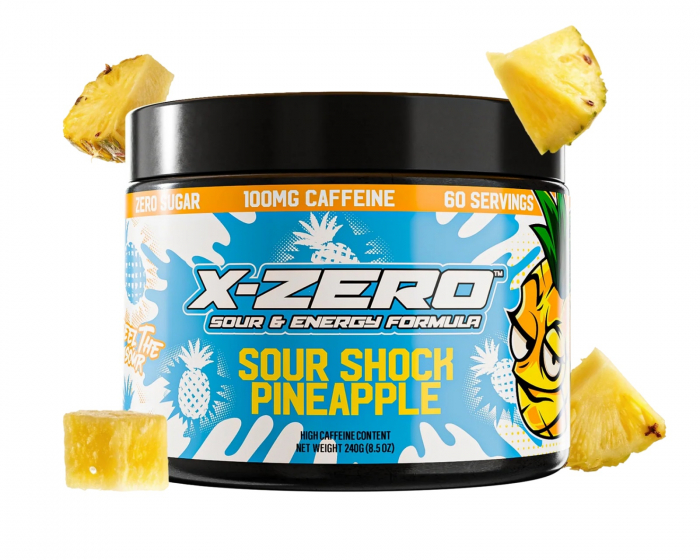 X-Gamer X-Zero Sour Shock Pineapple - 60 Servings