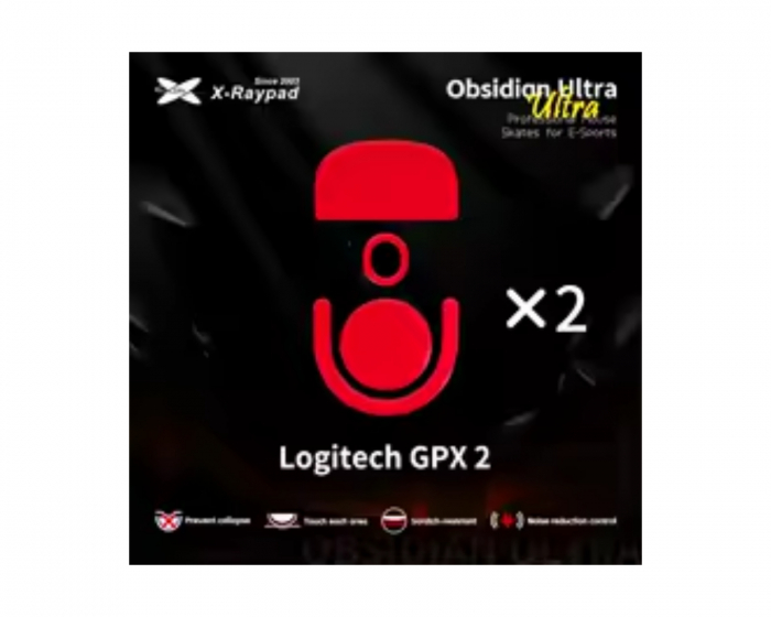 X-raypad Obsidian Ultra Skates Logitech G Pro X 2
