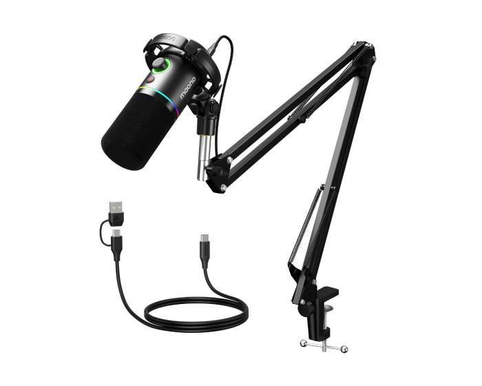 Maono PD200XS USB/XLR-mikrofoni-setti - Dynaaminen mikrofoni - Musta