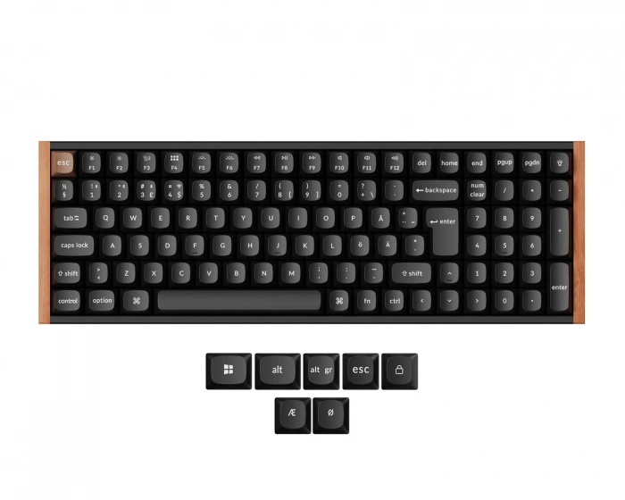 Keychron K4 HE SE QMK Langaton Näppäimistö [Gateron 2.0 Purple Magnetic Switch] - Wood Black